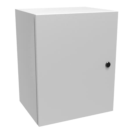 Hammond Slotted 1/4 Turn Latch Electrical Enclosures, 20 in H, 12 in D, 16 in W, NEMA 4, Steel EN4SD201612LG